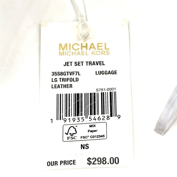 Michael Kors Large Trifold Wallet Luggage - Picture 8 of 8